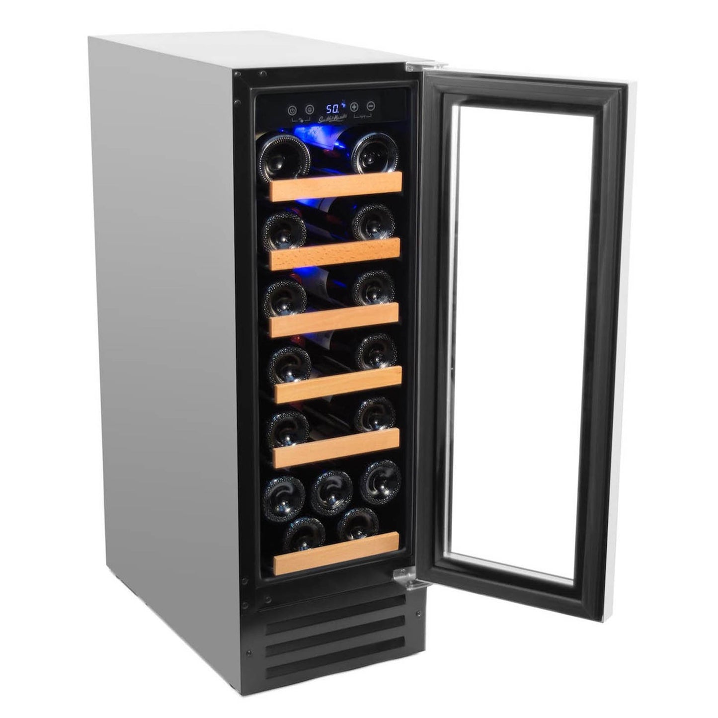 Buy a Smith & Hanks 19 Bottle Single Zone Stainless Steel Door Wine Cooler by Chilled Beverages