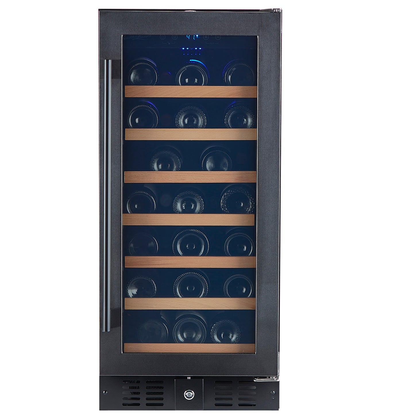 Buy a Smith & Hanks 34 Bottle Single Zone Black Stainless Steel Wine Cooler by Chilled Beverages