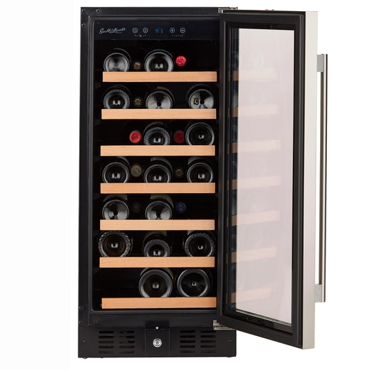 Buy a Smith & Hanks 34 Bottle Single Zone Stainless Steel Door Wine Cooler by Chilled Beverages