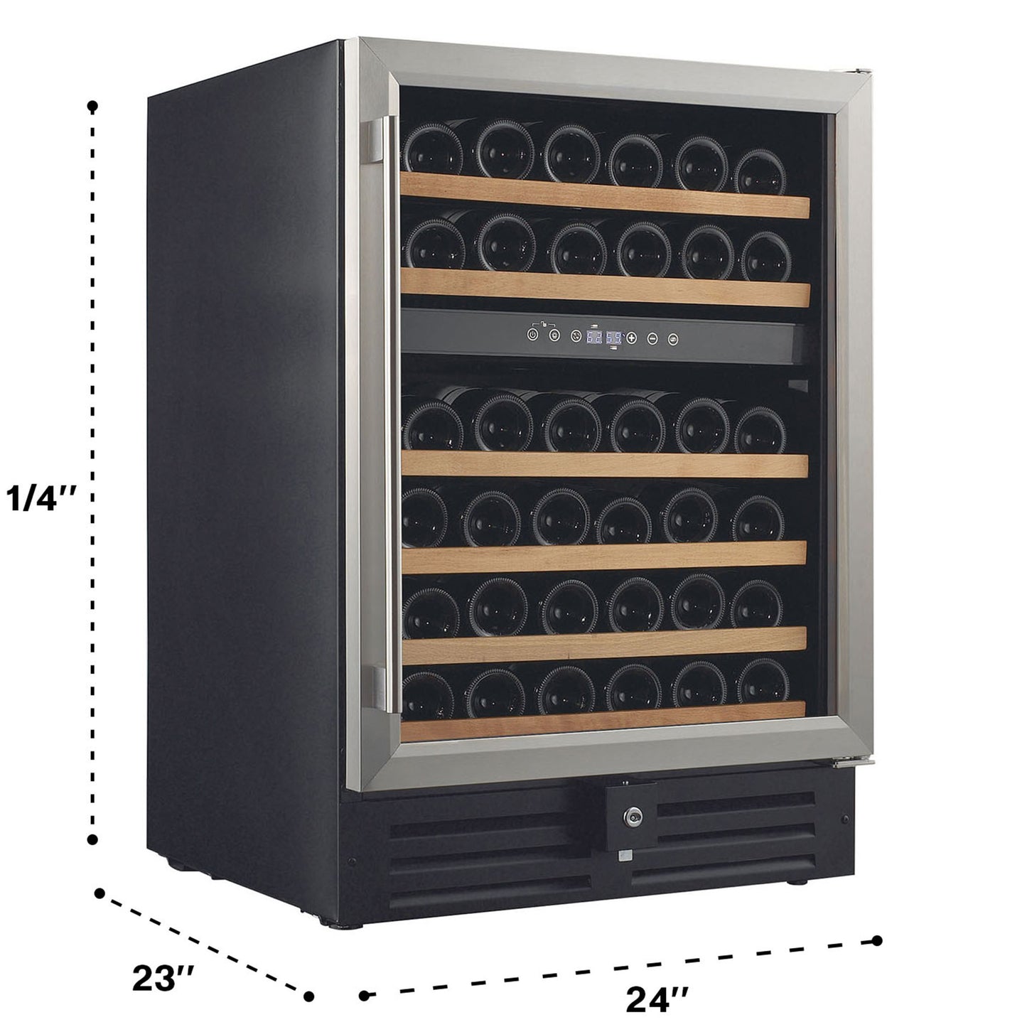 Buy a Smith & Hanks 46 Bottle Dual Zone Under Counter Wine Cooler by Chilled Beverages