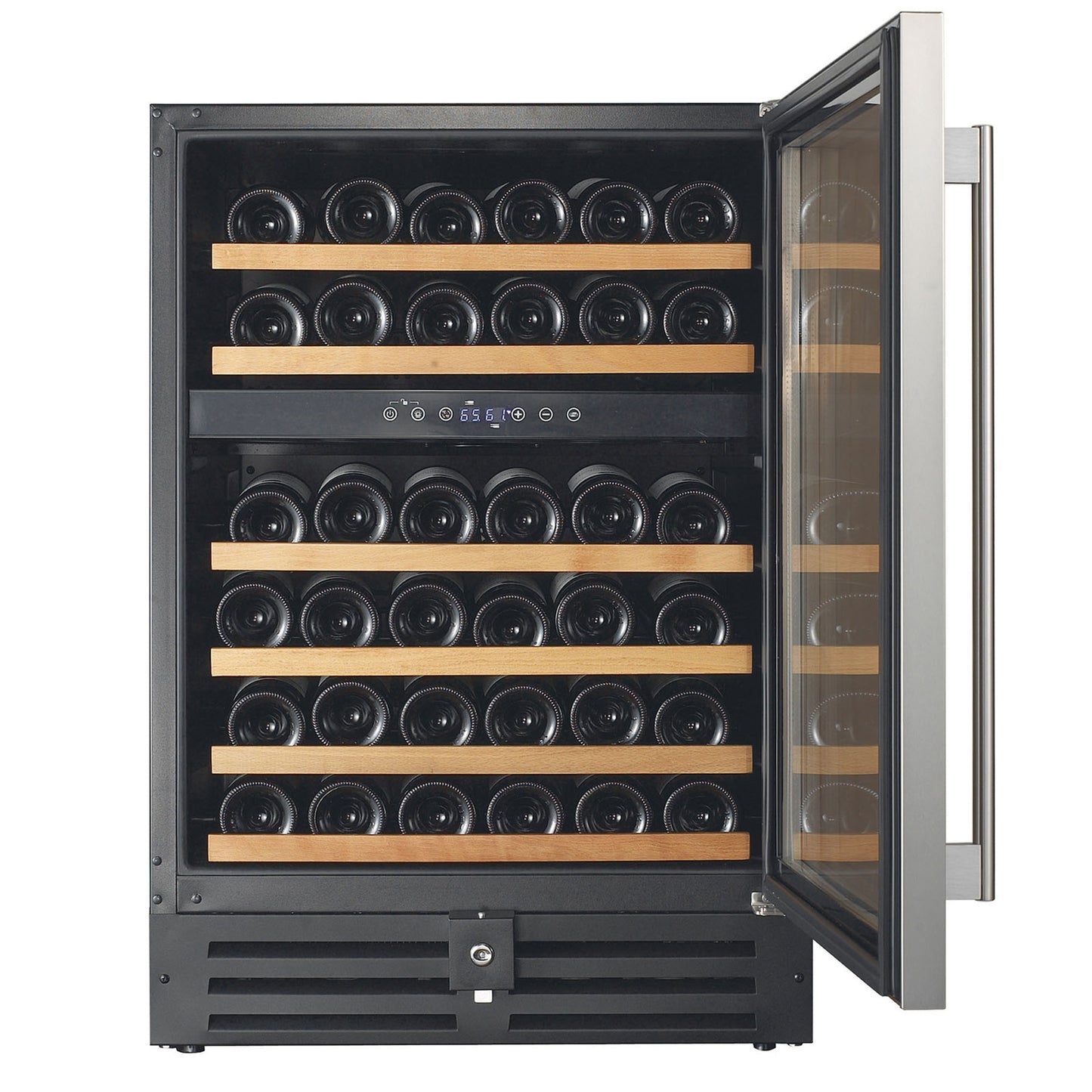 Buy a Smith & Hanks 46 Bottle Dual Zone Under Counter Wine Cooler by Chilled Beverages