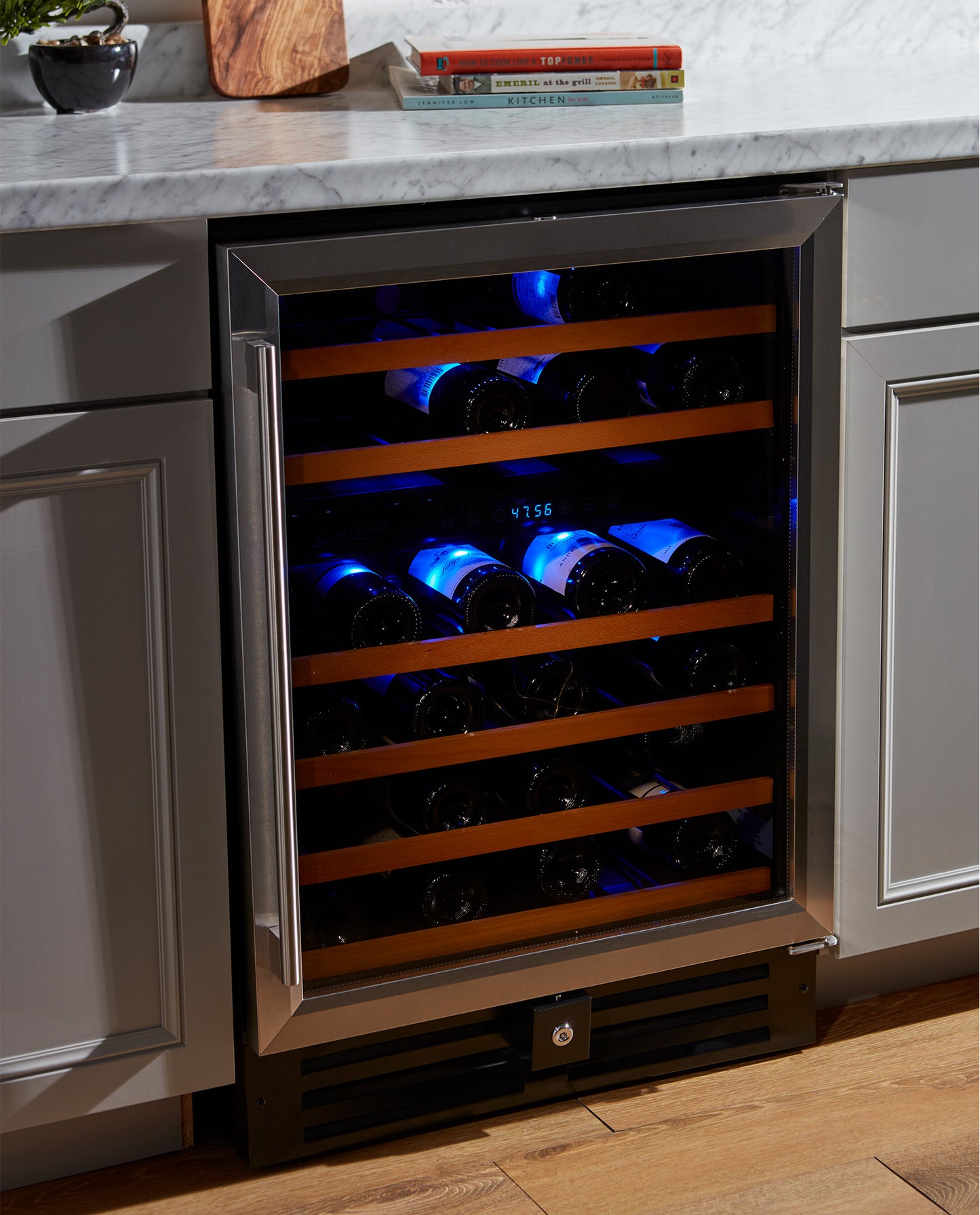 Buy a Smith & Hanks 46 Bottle Dual Zone Under Counter Wine Cooler by Chilled Beverages