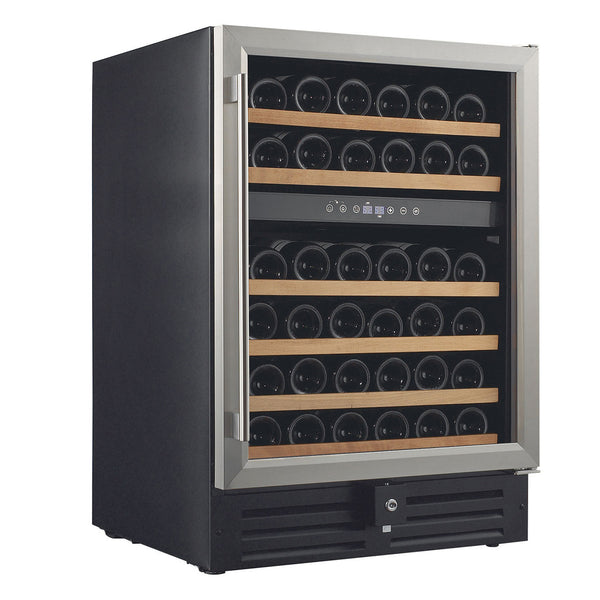 Buy a Smith & Hanks 46 Bottle Dual Zone Under Counter Wine Cooler by Chilled Beverages