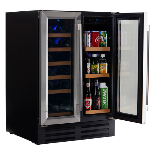 Buy a Smith & Hanks Dual Zone Stainless Steel Wine & Beverage Cooler by Chilled Beverages