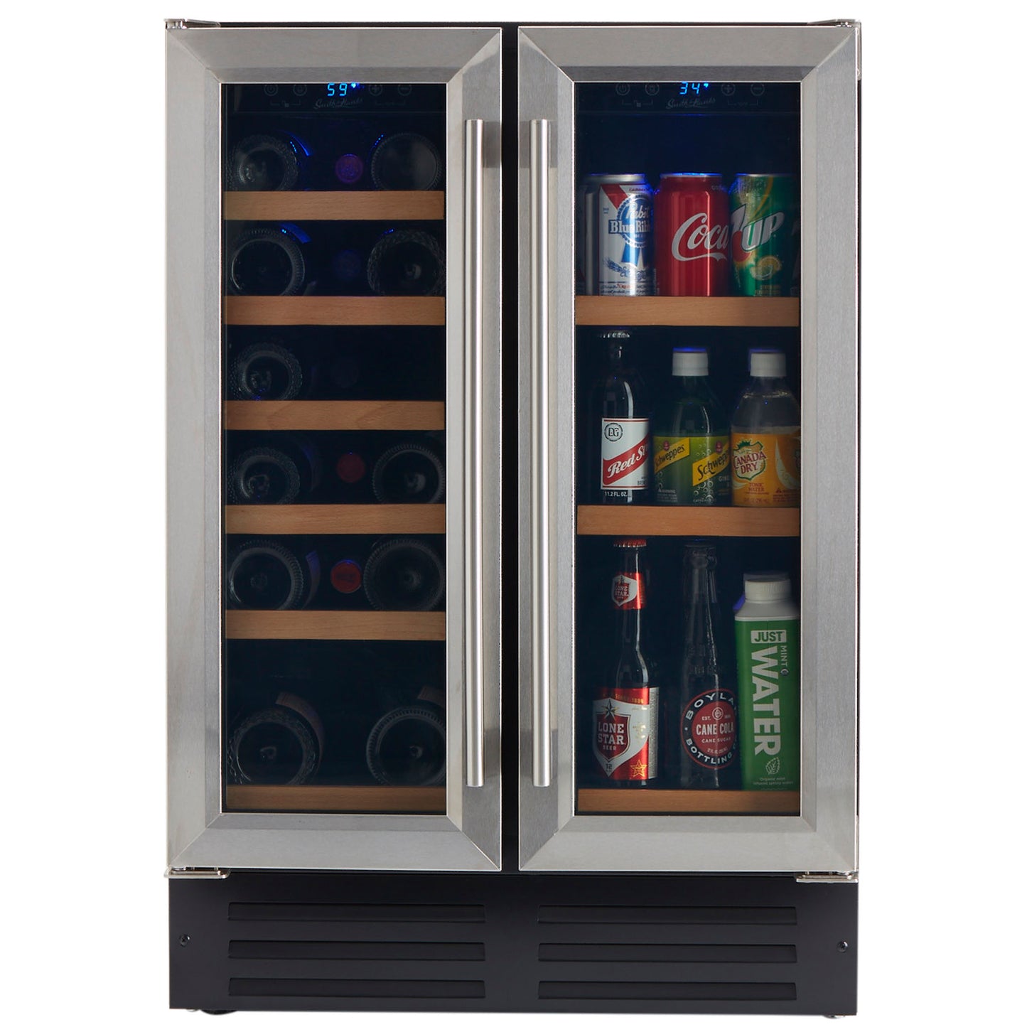 Buy a Smith & Hanks Dual Zone Stainless Steel Wine & Beverage Cooler by Chilled Beverages