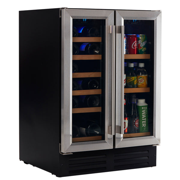 Buy a Smith & Hanks Dual Zone Stainless Steel Wine & Beverage Cooler by Chilled Beverages