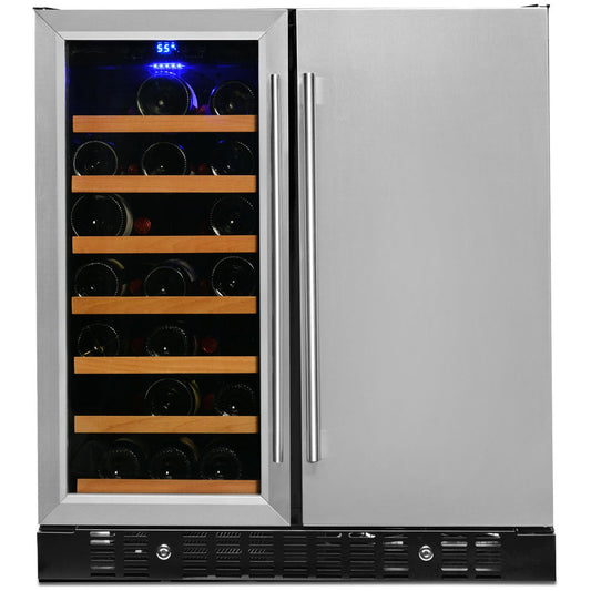 Buy a Smith & Hanks Smoked Black Glass Door Wine & Beverage Cooler by Chilled Beverages