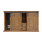 Vinotemp Rustic Wood Wine Cellar Credenza