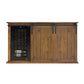 Vinotemp Rustic Wood Wine Cellar Credenza