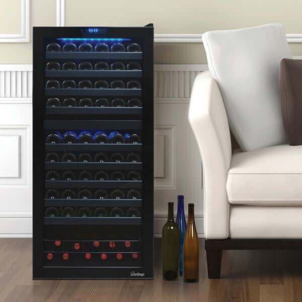 Vinotemp 110 Bottle Butler Series Dual Zone Wine Cooler