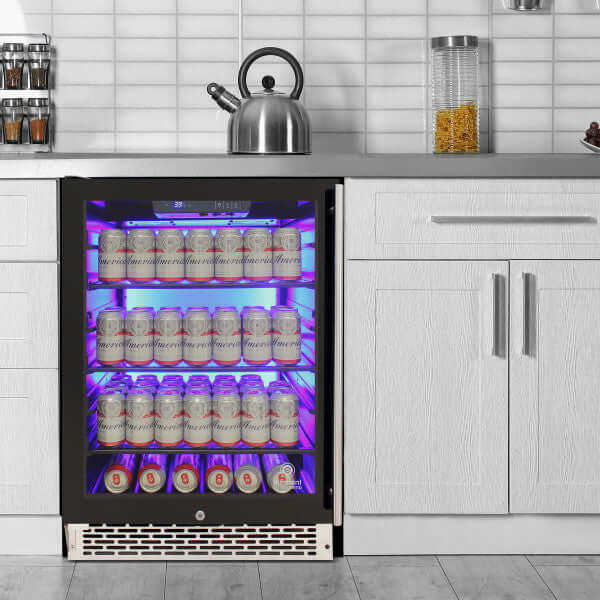 Vinotemp 117 Can Backlit Series Commercial Beverage Cooler