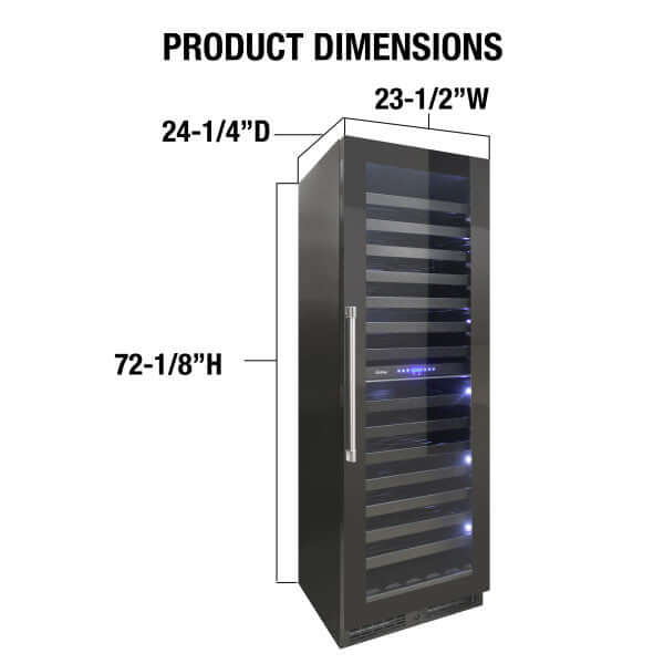 Vinotemp 126 Bottle Private Reserve Series Dual Zone Wine Cooler