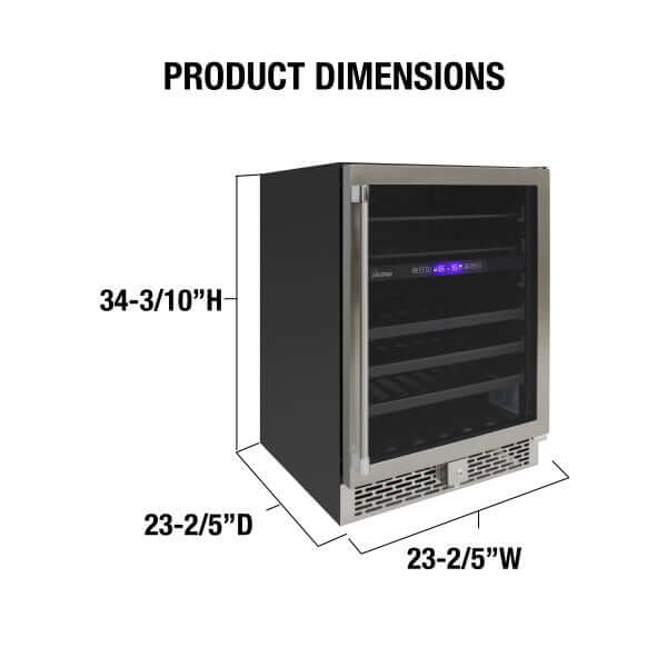 Vinotemp 24" Outdoor Dual Zone Wine and Beverage Cooler