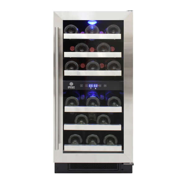 Vinotemp 28 Bottle Connoisseur Series Compact Dual Zone Wine Cooler