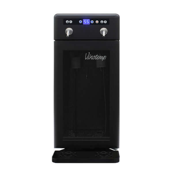 Vinotemp 2 Bottle Wine Dispenser with Drip Tray & Push Button Controls