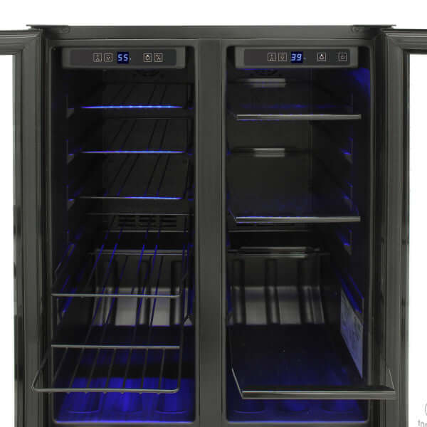 Vinotemp Butler Series Touch Screen Wine and Beverage Cooler W/ French Doors