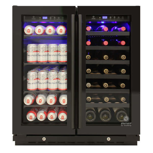 Vinotemp Butler Series Two-Door Dual Zone Wine and Beverage Cooler