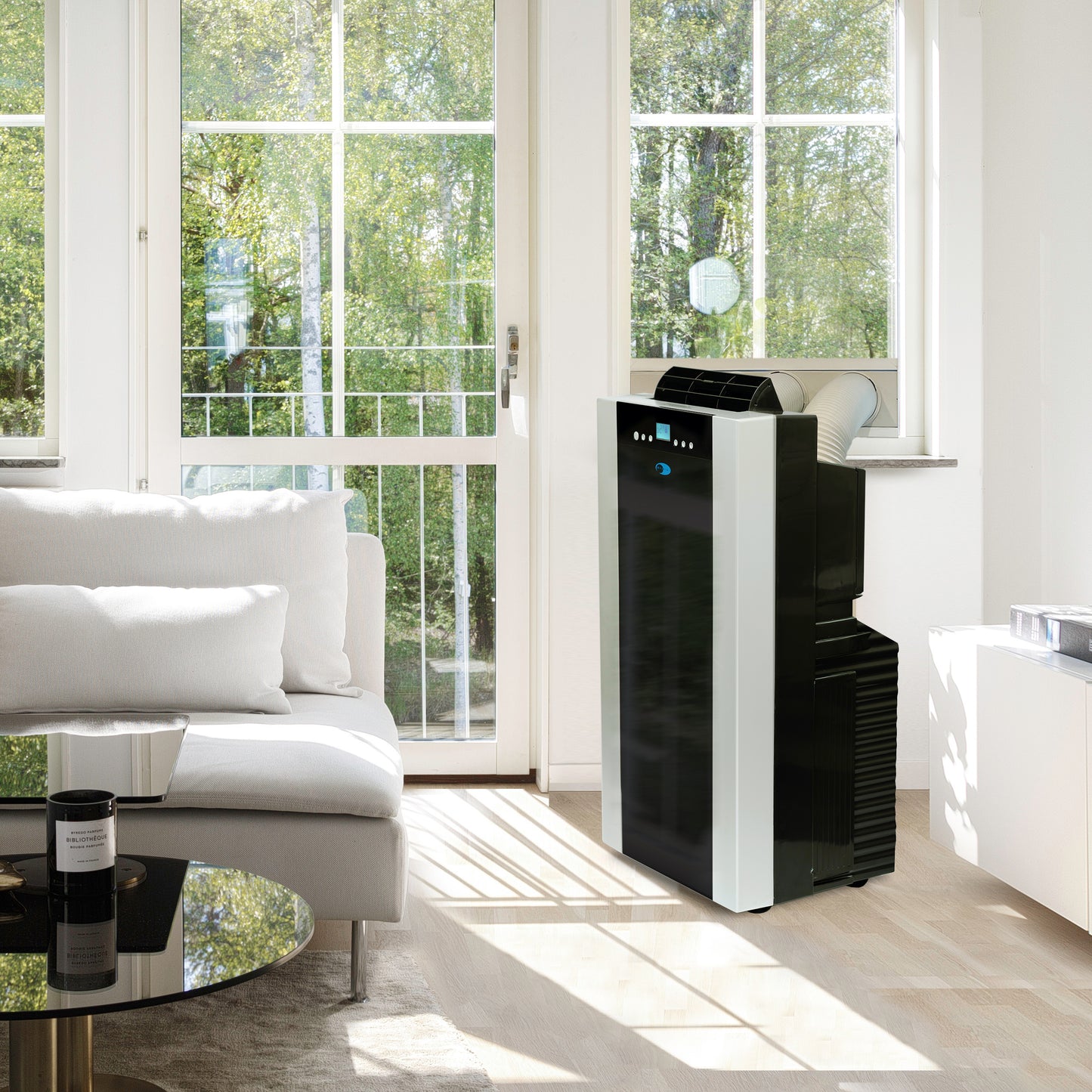 Buy a Whynter 14,000 BTU 500 sq ft Dual Hose Portable Air Conditioner with Activated Carbon Filter by Chilled Beverages