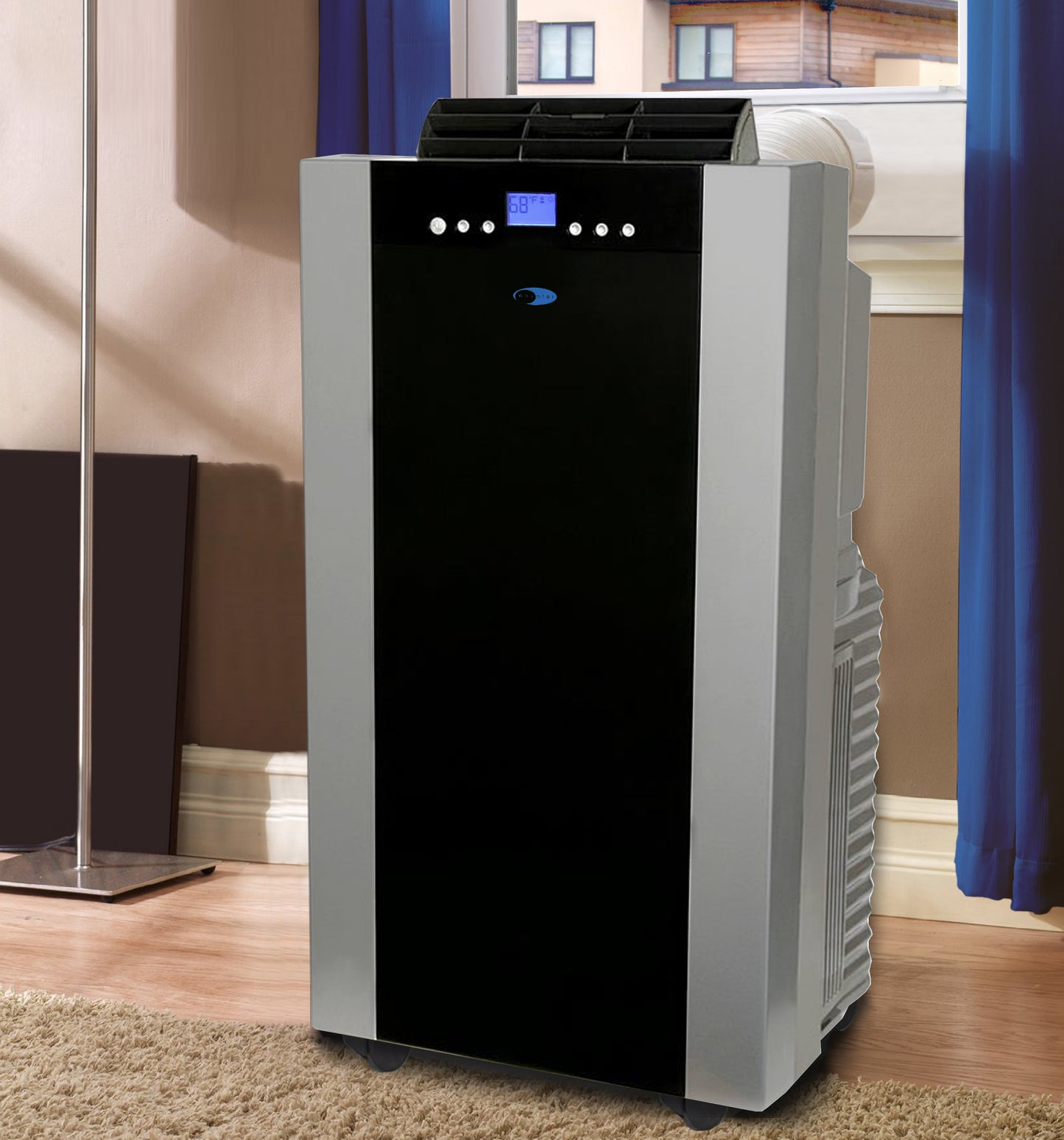 Buy a Whynter 14,000 BTU 500 sq ft Dual Hose Portable Air Conditioner with Activated Carbon Filter by Chilled Beverages