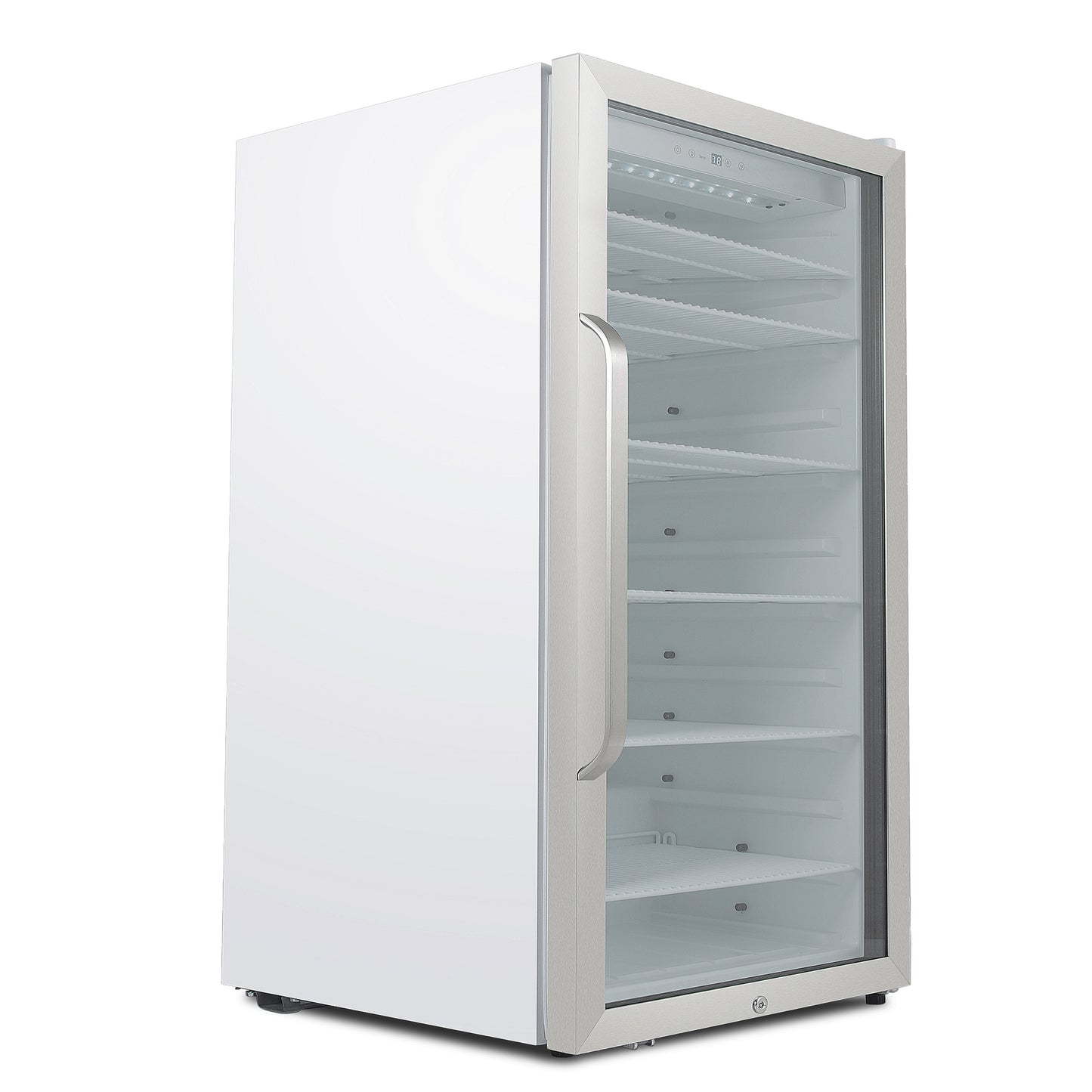 Buy a Whynter 308 Cans Freestanding 10.6 cu. ft. Stainless Steel Commercial Beverage Merchandiser with Superlit Door and Lock -White by Chilled Beverages