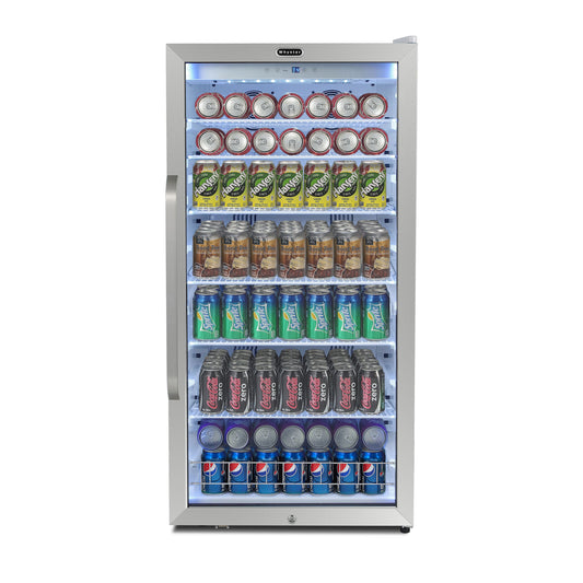 Buy a Whynter 308 Cans Freestanding 10.6 cu. ft. Stainless Steel Commercial Beverage Merchandiser with Superlit Door and Lock -White by Chilled Beverages