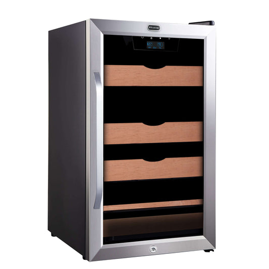 Whynter 4.2 cu.ft. Cigar Cabinet Cooler and Humidor with Humidity Temperature Control and Spanish Cedar Shelves