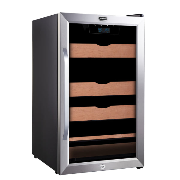 Buy a Whynter 4.2 cu.ft. Cigar Cabinet Cooler and Humidor with Humidity Temperature Control and Spanish Cedar Shelves by Chilled Beverages