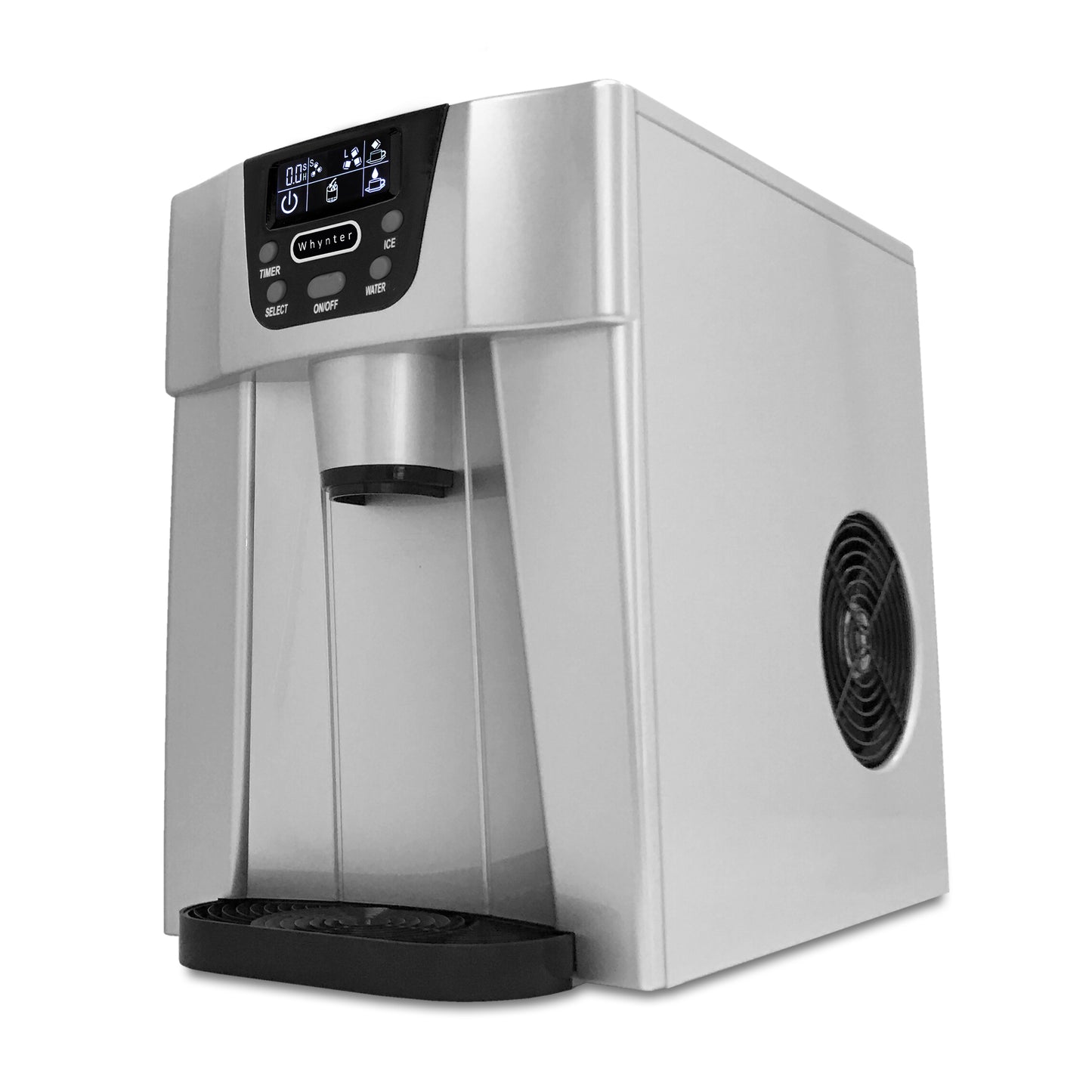 Buy a Whynter 95 Quarts Countertop Direct Connection Ice Maker and Water Dispenser - Silver by Chilled Beverages