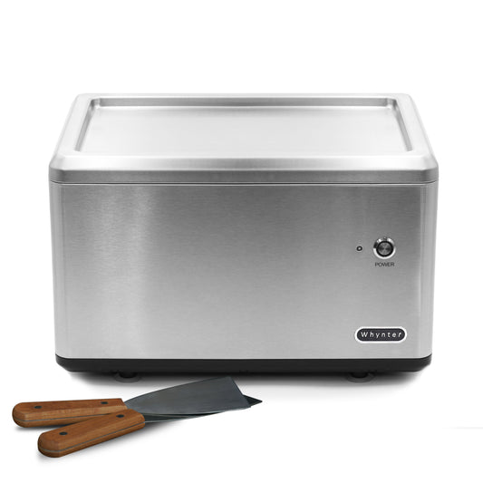 Buy a Wynther Portable Instant Automatic Compressor Ice Cream Maker Frozen Pan Roller in Stainless Steel by Chilled Beverages