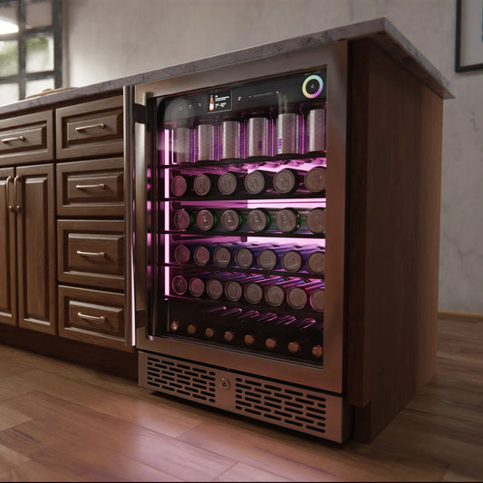 Vinotemp Vinoglow 151-Can Single-Zone Beverage Center