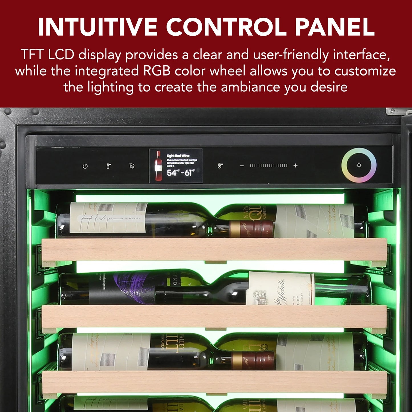 Vinotemp Vinoglow 41-Bottle Single-Zone Wine Cooler