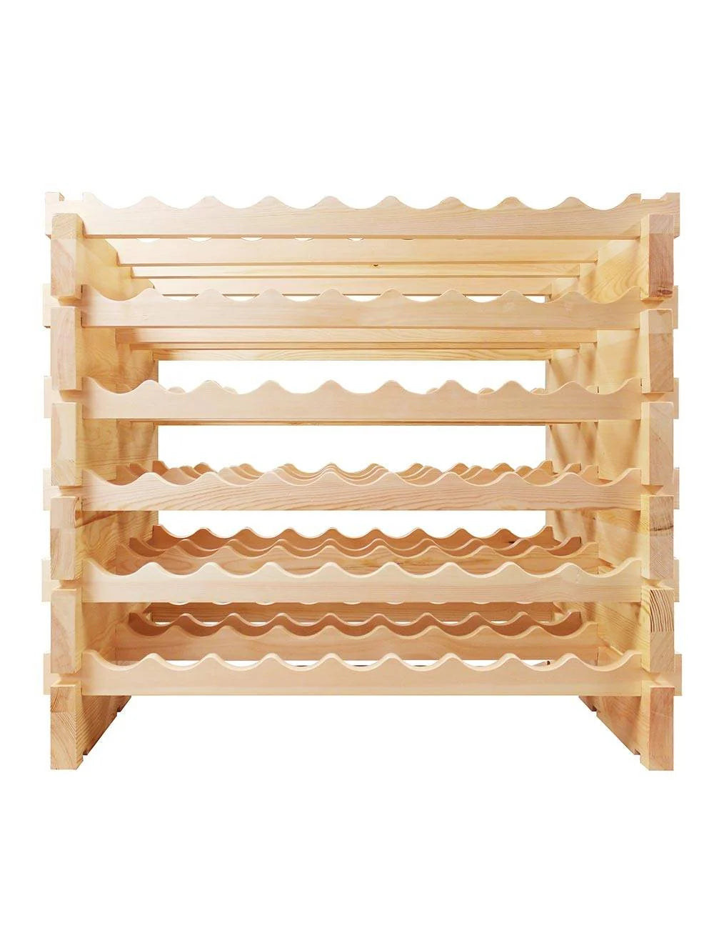 Vinotemp Double Modular Wine Rack, 108 Bottle Capacity, Natural