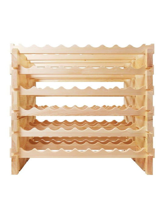 Vinotemp Double Modular Wine Rack, 108 Bottle Capacity, Natural