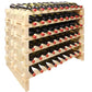 Vinotemp Double Modular Wine Rack, 108 Bottle Capacity, Natural