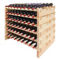 Vinotemp Double Modular Wine Rack, 108 Bottle Capacity, Natural