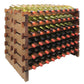 Vinotemp Double Modular Wine Rack, 108 Bottle Capacity, Stained