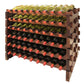 Vinotemp Double Modular Wine Rack, 108 Bottle Capacity, Stained