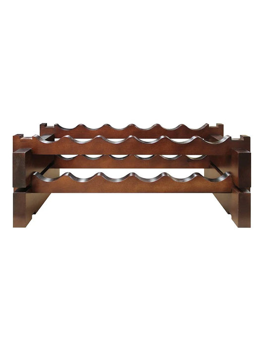 Vinotemp Modular Wine Rack 2 x 6 Bottle, 12 Bottle, Stained
