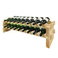 Vinotemp Modular Wine Rack, 2 x 9, 18 Bottle Capacity, Natural